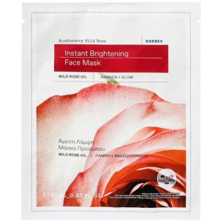 Korres Apothecary Wild Rose Doekmasker Sheet maskers Dames 20 ml