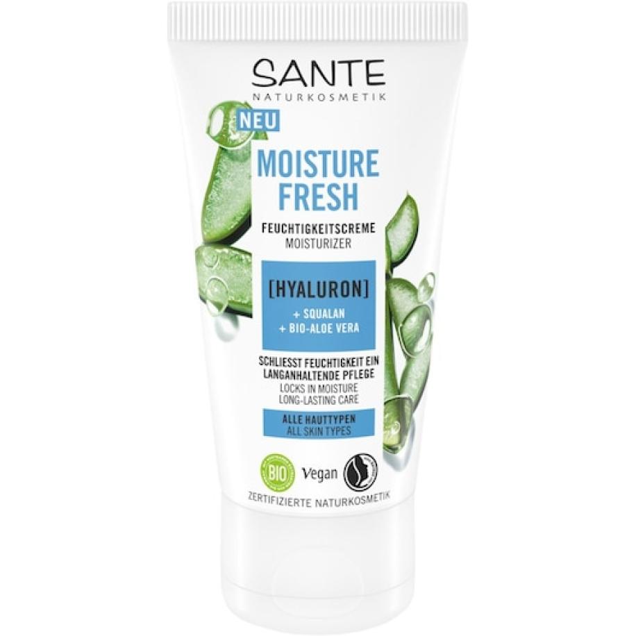 Sante Naturkosmetik Vochtinbrenger Moisture Fresh vochtinbrengende crème met hyaluronzuur, squalaan & biologische aloë vera Dagverzorging Dames 50 ml