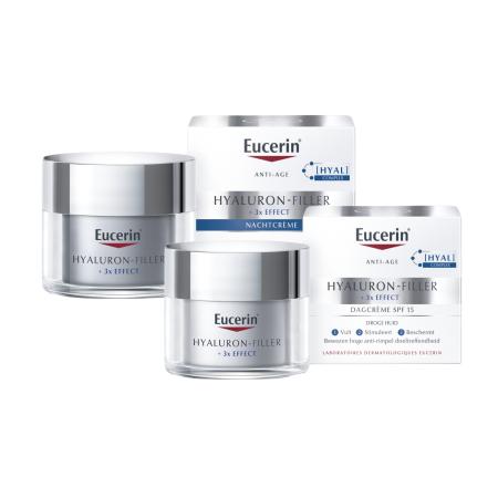 Eucerin Hyaluron-Filler Huidverzorgingsset - Dagcrème SPF15 en Nachtcrème -