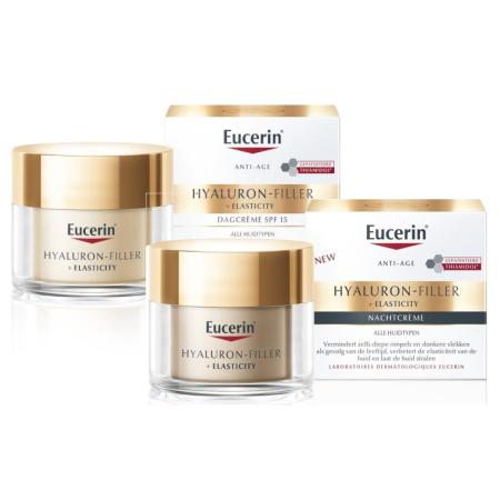 Eucerin Hyaluron-Filler Huidverzorgingsset - Elasticity Dagcrème SPF15 en Nachtcrème -