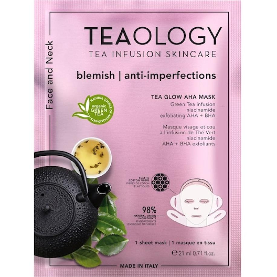 Teaology Gezichtsverzorging Thee Gloed AHA Masker Hydraterende maskers Dames 21 ml