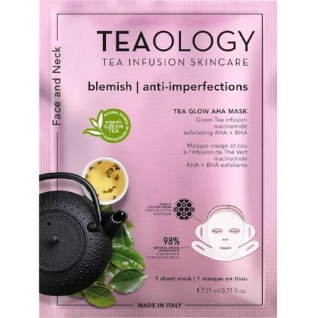 Teaology Gezichtsverzorging Thee Gloed AHA Masker Hydraterende maskers Dames 21 ml