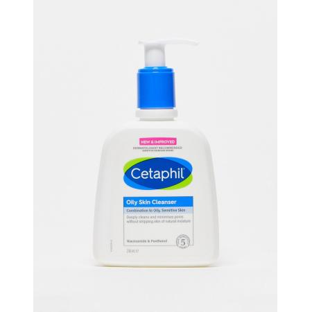 Cetaphil Oily Skin gezichtsreiniger voor gecombineerde tot vette gevoelige huid 236ml-Geen kleur