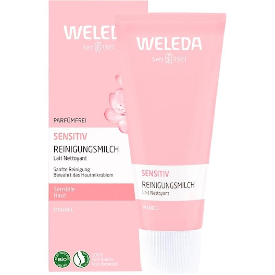 WELEDA Cleansing Gevoelige Reinigingsmelk Amandel Dames 75 ml