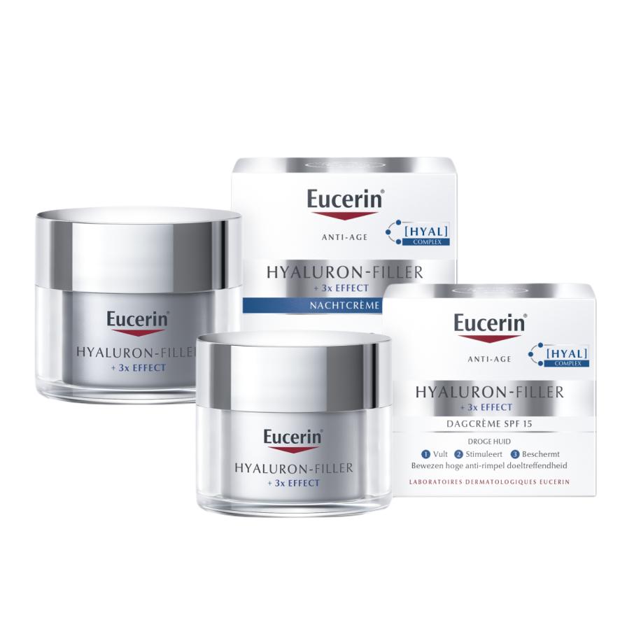 Eucerin Hyaluron-Filler Huidverzorgingsset - Dagcrème SPF30 en Nachtcrème -