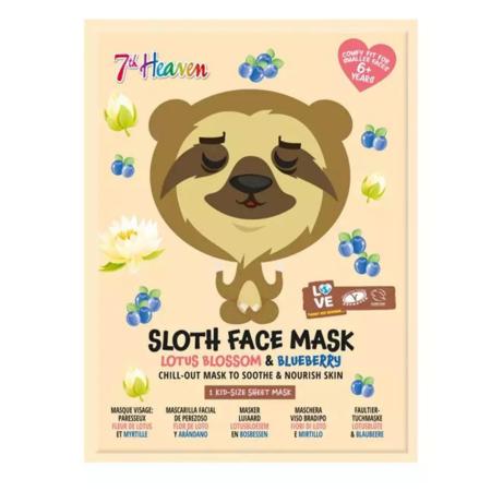 7th Heaven Sloth Face Mask Lotus Blossom & Blueberry