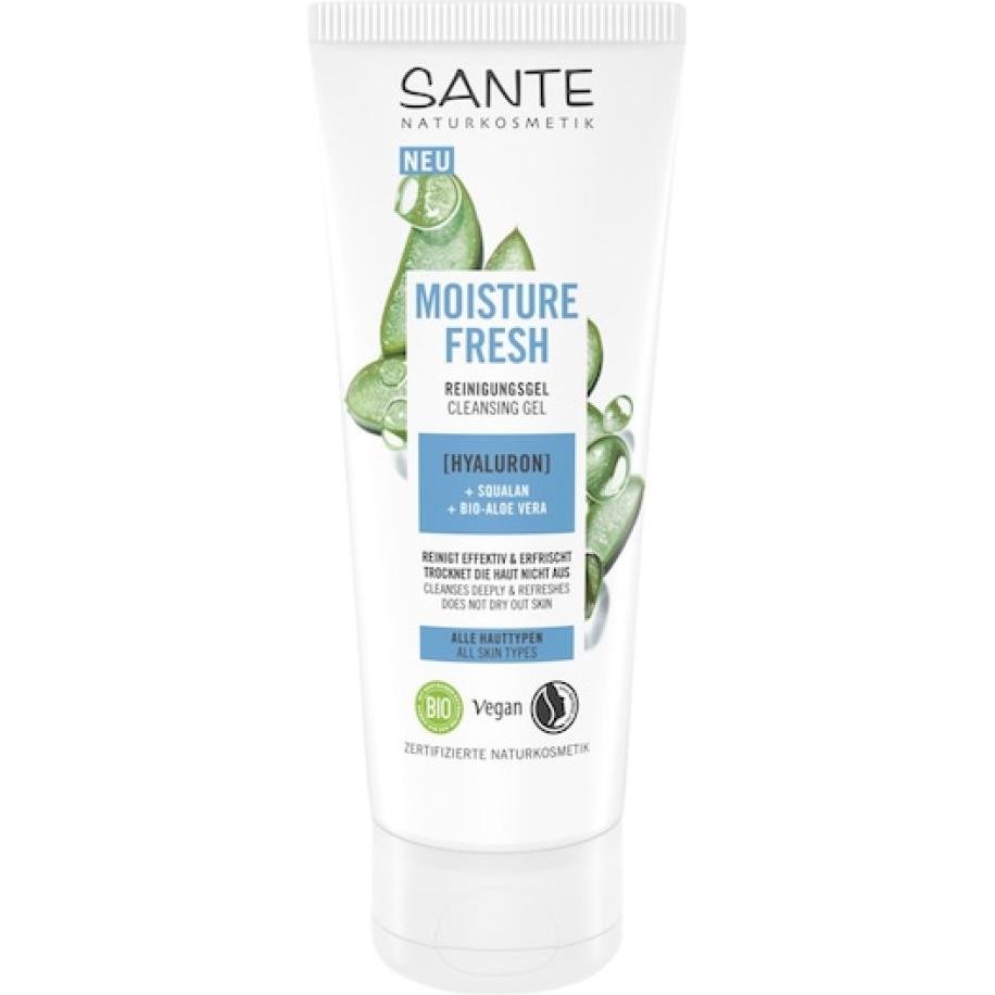 Sante Naturkosmetik Cleansing Moisture Fresh Gel met hyaluronzuur, squalaan & organische aloë vera Reiniging Dames 100 ml