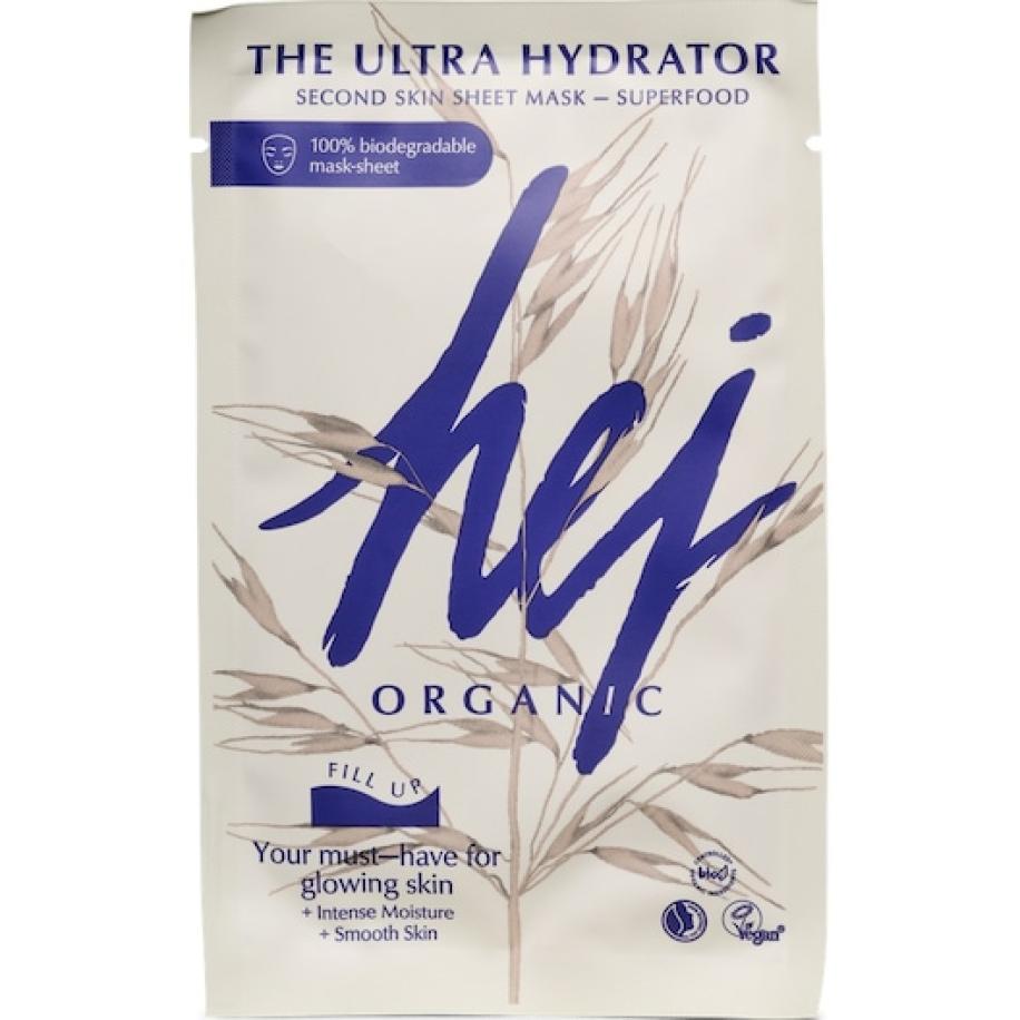 Hej Organic Maskers & scrubs Het Ultra Hydrator Second Skin Sheet Mask Glowmaskers Dames 22 g