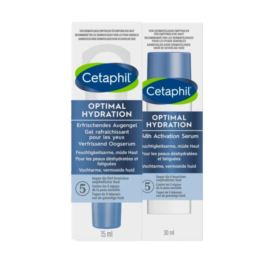 Cetaphil Optimal Hydration 48h Activation Serum + Verfrissend Oogserum Combi