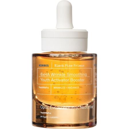 Korres Black Pine Primus 6-voudige hyaluronbooster voor het gladstrijken van rimpels Anti-aging gezichtsverzorging Dames 30 ml