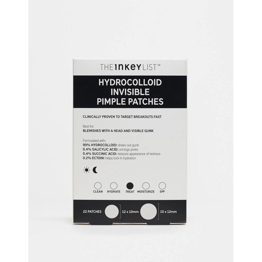 THE INKEY LIST - Hydrocolloïde puistjespleisters x 22-Geen kleur