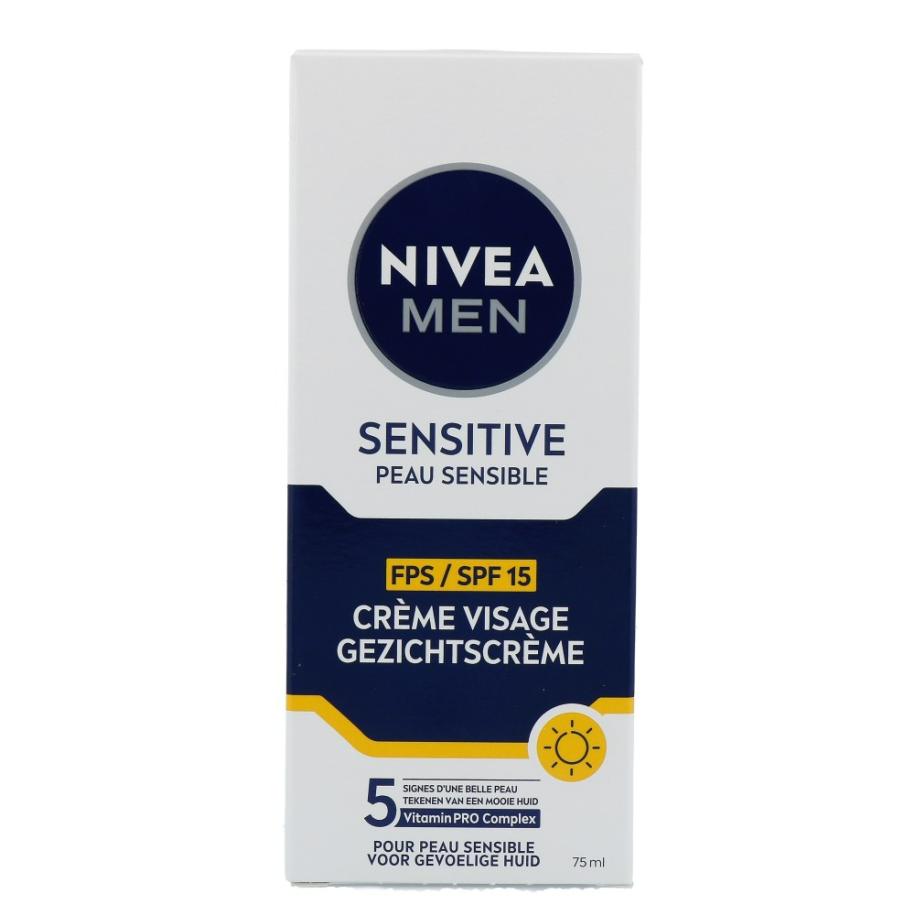 Nivea Men Sensitive Gezichtscrème SPF15