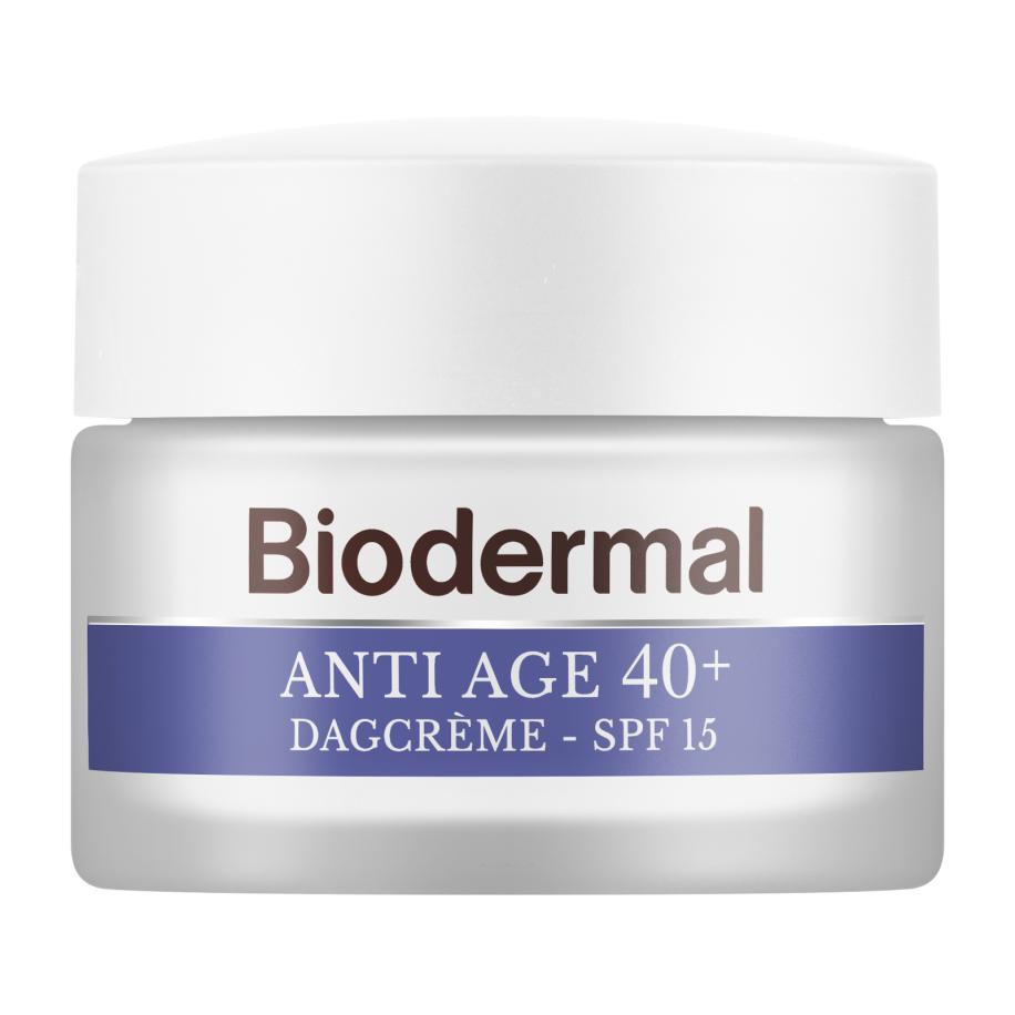 Biodermal Anti Age 40+ Dagcrème met hyaluronzuur en vitamine C - met SPF15