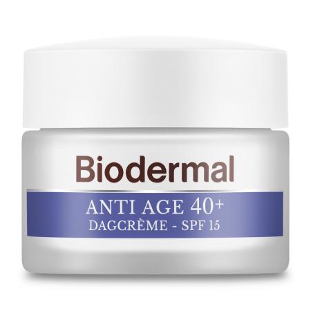 Biodermal Anti Age 40+ Dagcrème met hyaluronzuur en vitamine C - met SPF15