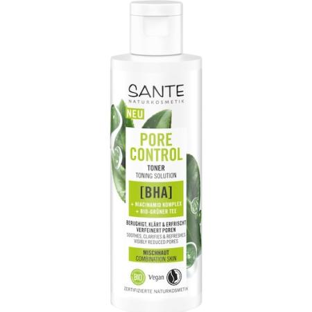 Sante Naturkosmetik Cleansing Toner tegen poriën met BHA, niacinamide complex & organische groene thee Reiniging Dames 125 ml
