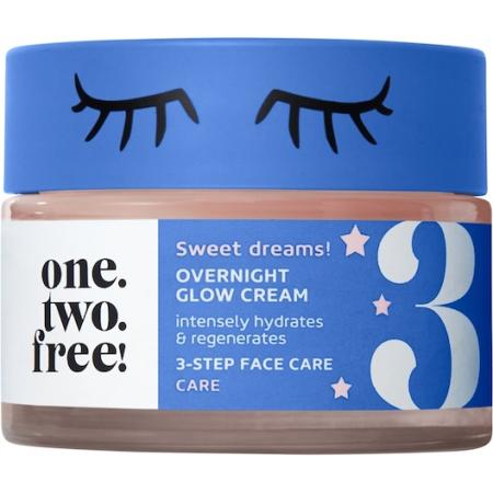 One.two.free! Gezichtsverzorging Overnight Glow Cream Nachtcrème Dames 50 ml