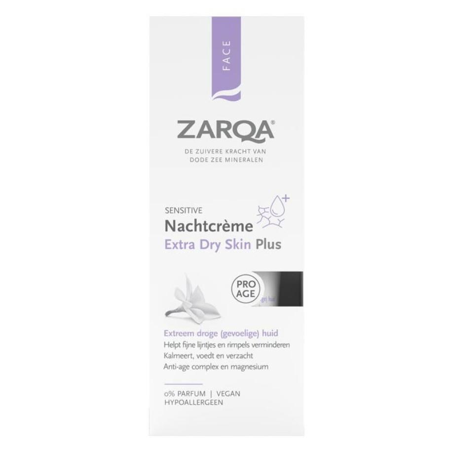 Zarqa Sensitive Nachtcrème Extra Dry Plus 0% Parfum