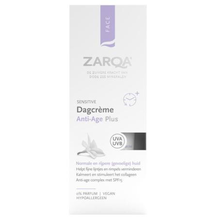 Zarqa Sensitive Dagcrème Anti-Age Plus 0% Parfum SPF15