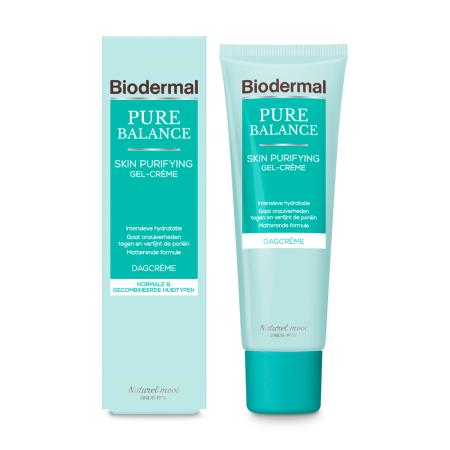 Biodermal Pure Balance Hydraterende Dag Gel-Crème - Skin Purifying Dag Gel-crème