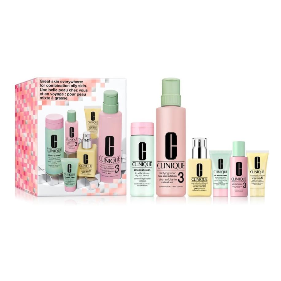 Clinique 3-Step Skin Care System Great Skin Everywhere Skincare Set: Oily Skin Types