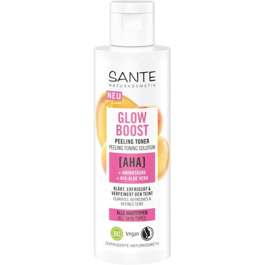 Sante Naturkosmetik Gezichtsverzorging Glow Boost Peeling Toner Gezichtstoners Dames 125 ml