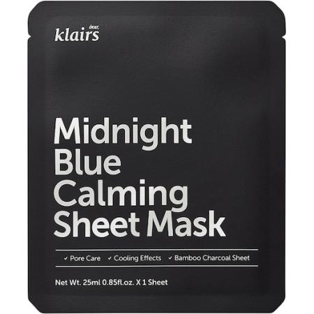 Klairs Masker Midnight Blue kalmerend bladmasker Dames 25 ml