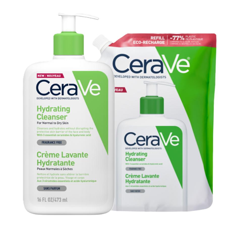 CeraVe Hydraterende Reinigingscrème Refill Bundel