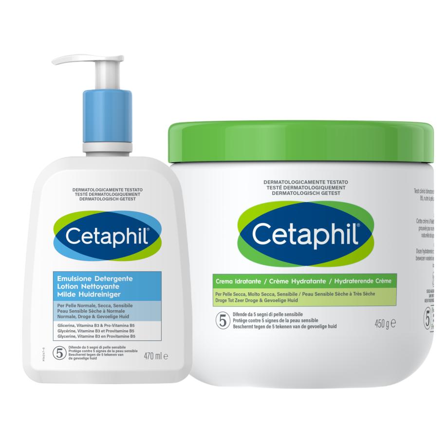 Cetaphil Milde Huidreiniger + Hydraterende Crème
