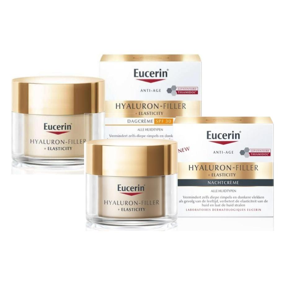 Eucerin Hyaluron-Filler Huidverzorgingsset - Elasticity Dagcrème SPF30 en Nachtcrème -