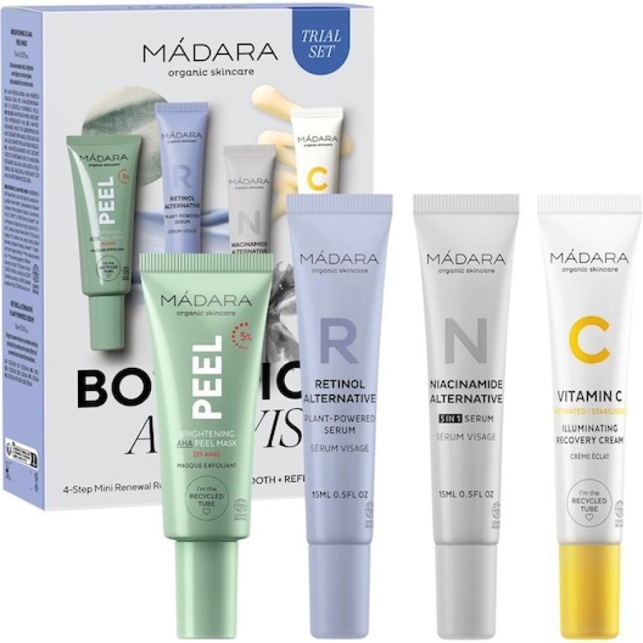 MÁDARA Time Miracle Botanic Activist vernieuwende miniroutine in 4 stappen