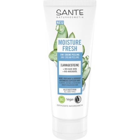 Sante Naturkosmetik Cleansing Moisture Fresh 3in1 crèmescrub met lavasteen, biologische aloë vera & avocado-olie Reiniging Dames 100 ml