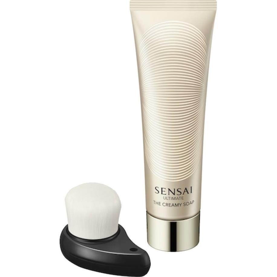SENSAI Ultimate The Creamy Soap with Brush Anti-aging gezichtsverzorging Dames 125 ml