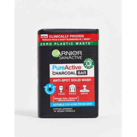 Garnier Pure Active Charcoal Cleansing Bar with Salicylic Acid for Blemishes Reiniggingszeep tegen puistjes 100g-Geen kleur