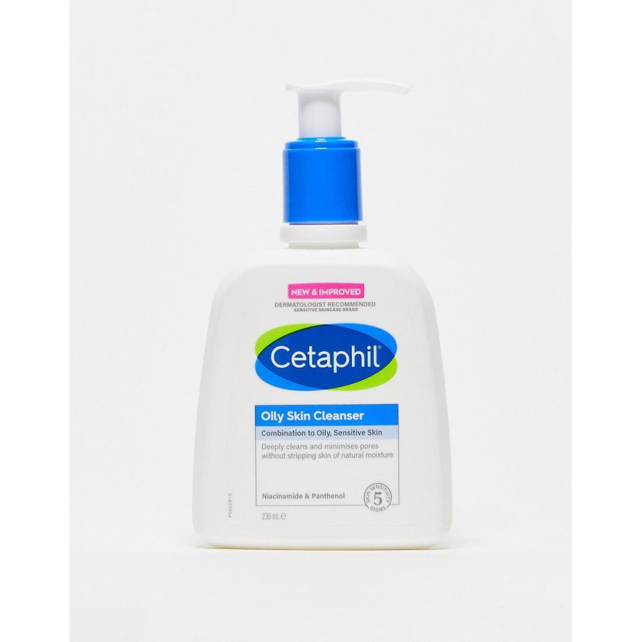 Cetaphil Oily Skin gezichtsreiniger voor gecombineerde tot vette gevoelige huid 236ml-Geen kleur