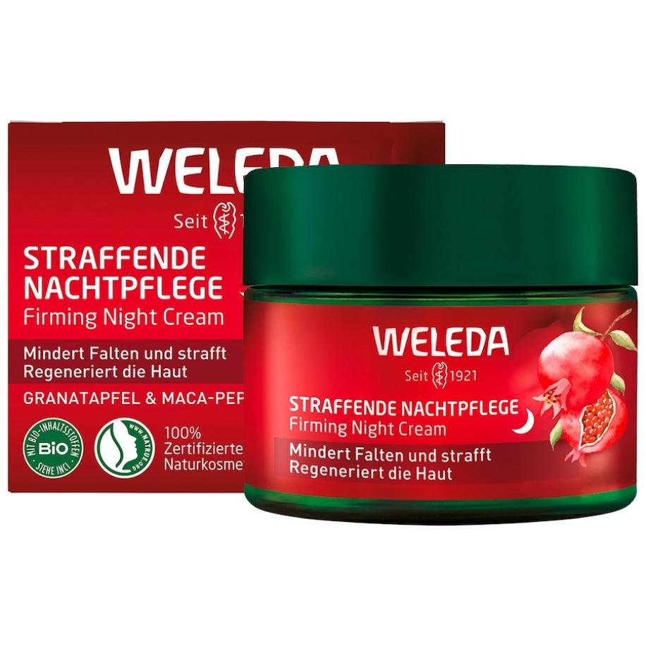 Weleda Night Care Verstevigende nachtverzorging granaatappel & maca peptiden Nachtcrème Dames 40 ml