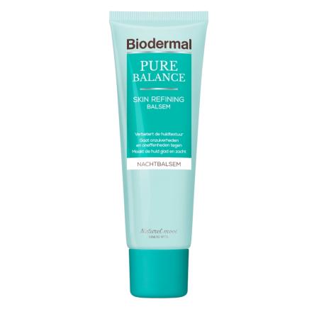 Biodermal Pure Balance Huidverfijnende Nacht Balsem - Skin Refining Nachtbalsem met Hyaluronzuur