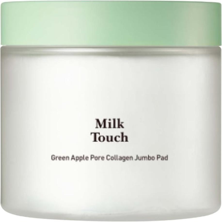 Milk Touch Schoonmaakdoekjes Green Apple Pore Collagen Jumbo Pad Reinigingscrème Dames 130 ml