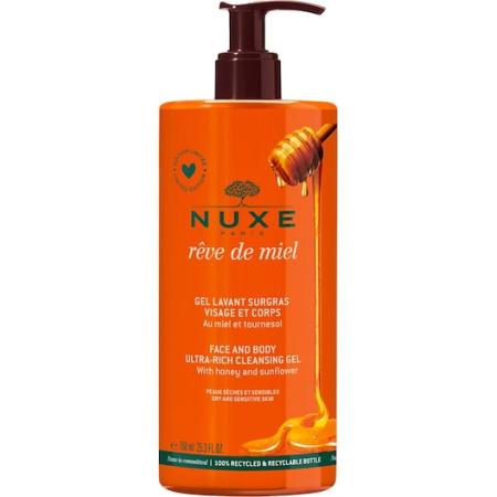 Nuxe Rêve de Miel Face & Body Cleansing Gel Douchegel Dames 750 ml
