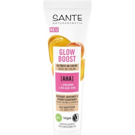 Sante Naturkosmetik Vochtinbrenger Glow Boost getinte BB cream Dagverzorging Dames 30 ml