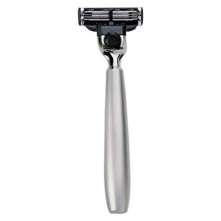 ERBE Scheermeshouder Mach 3 metalen houder zilver mat Nat Scheren Heren