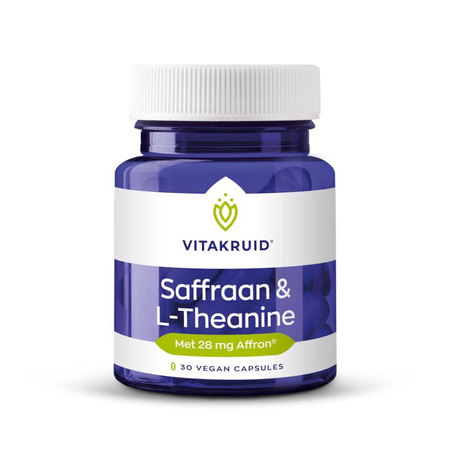 Vitakruid Saffraan 28 mg (Affron®) & L-Theanine Groene Thee 30