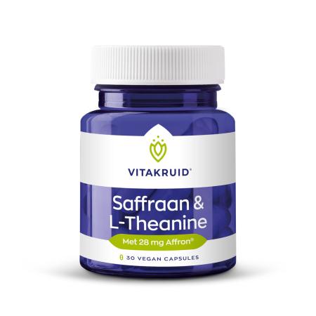 Vitakruid Saffraan 28 mg (Affron®) & L-Theanine Groene Thee 30