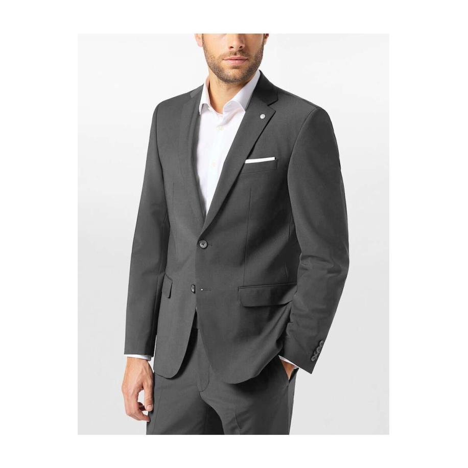 Pierre Cardin Grant Blazer antraciet, Melange Grijs