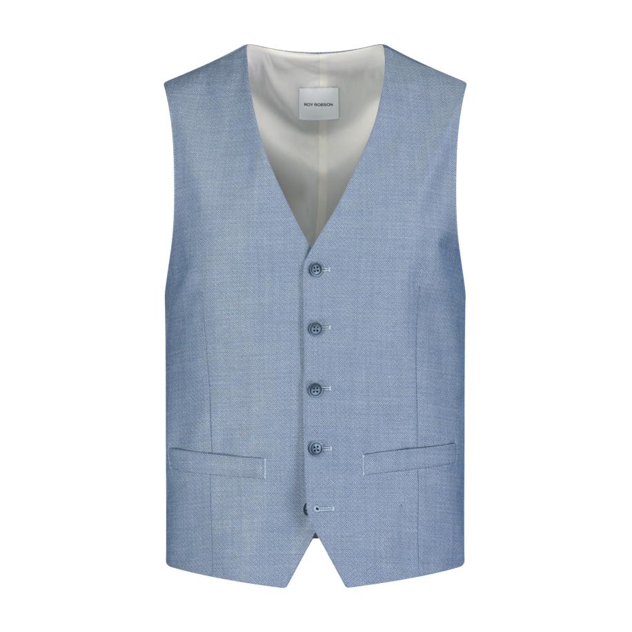 Roy Robson ROY ROBSON Gilet lichtblauw -