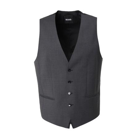 Hugo Boss BOSS Gilet donkergrijs / zwart