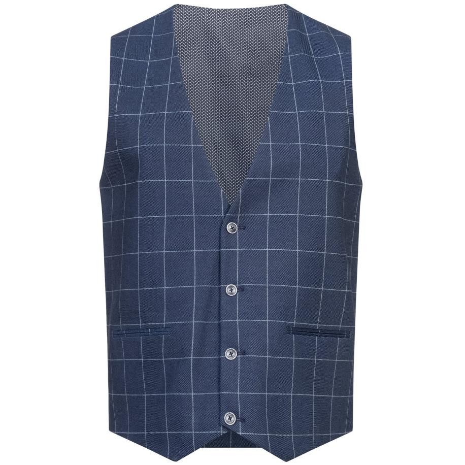 JEFF JEFF Gilet JFTate lichtblauw / donkerblauw -