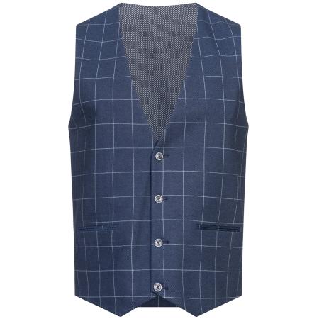 JEFF JEFF Gilet JFTate lichtblauw / donkerblauw