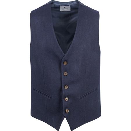 Suitable Gilet Tweed Navy