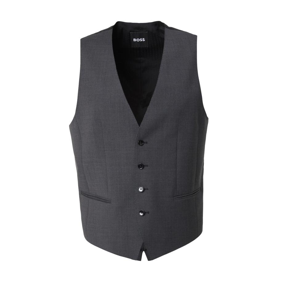 Hugo Boss BOSS Gilet donkergrijs / zwart -
