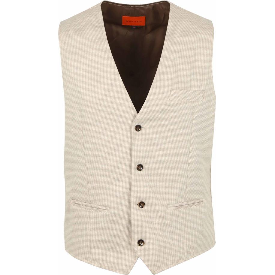 Suitable Gilet Kris Sand Bruin